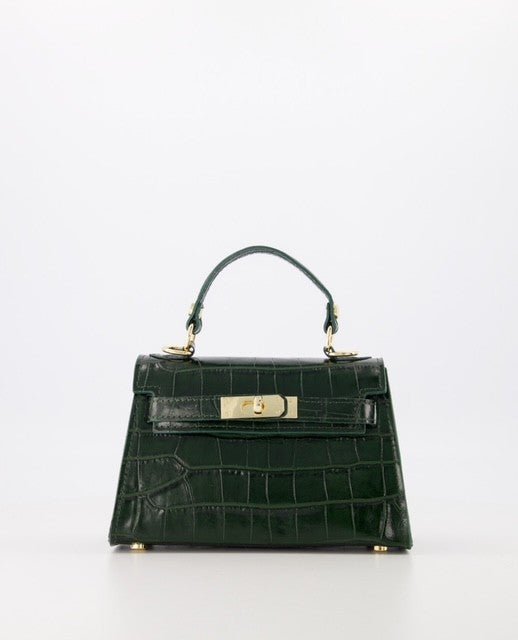 Italian 100% Leather Torino Crocodillo Small - Joni Luxury