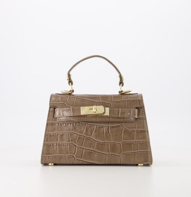 Italian 100% Leather Torino Crocodillo Small - Joni Luxury